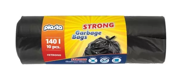Šiukšlių maišai PLASTA 140L/10 vnt.