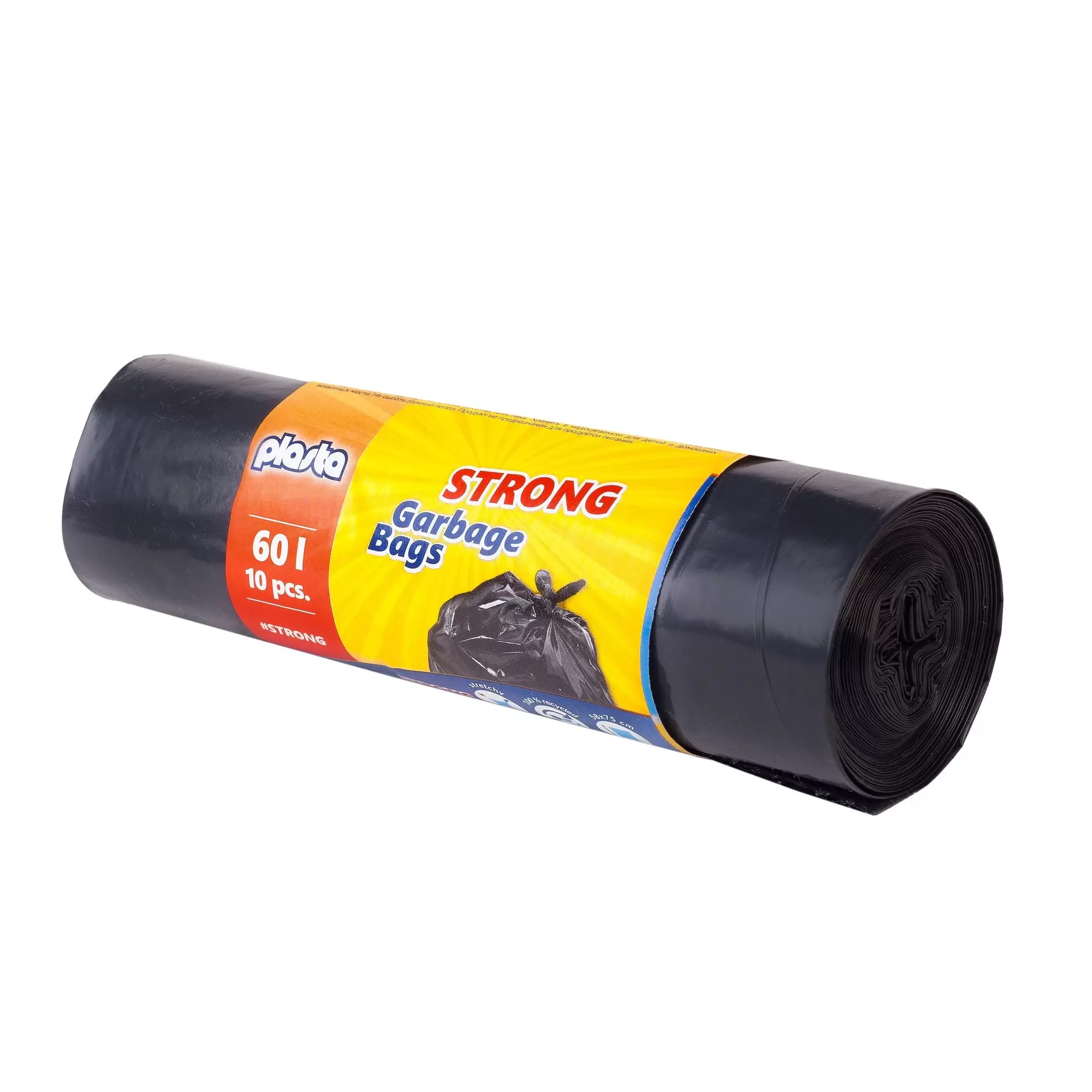 Šiukšlių maišai PLASTA 60L / 10 vnt.