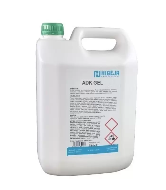 ADK GEL gelinis rankų dezinfekantas, 5L