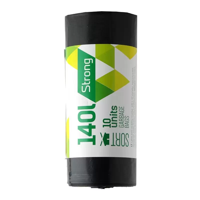 Šiukšlių maišai SORTEX, 140 L, 10 vnt.